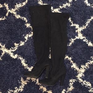 Steve Madden over knee suede heeled boots size 6m